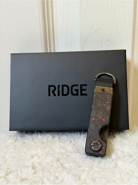 The Ridge Forged Ember Keycase Black With Red Accents